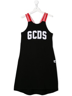 Gcds Kids платье с принтом логотипа