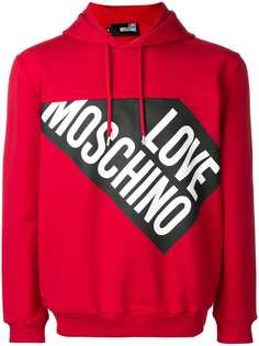 Love Moschino толстовка с капюшоном и логотипом