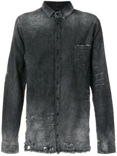Thom Krom состаренная джинсовая рубашка