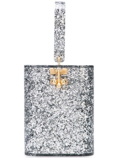 Edie Parker каркасный клатч с блестками