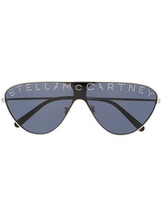 Stella McCartney Eyewear солнцезащитные очки со стразами и логотипом