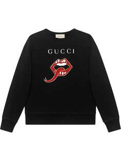 Gucci толстовка Mouth из ткани джерси