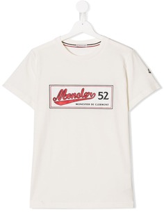 Moncler Kids футболка с принтом логотипа
