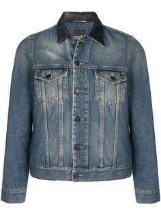 Saint Laurent приталенная джинсовая куртка