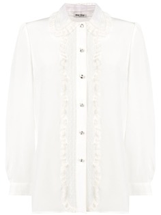 Miu Miu рубашка с оборками