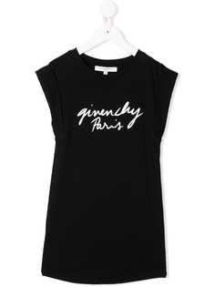 Givenchy Kids платье без рукавов с принтом логотипа