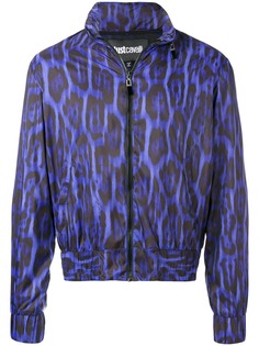 Just Cavalli куртка-бомбер с леопардовым принтом