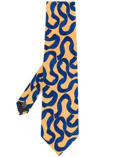 Yves Saint Laurent Pre-Owned галстук с принтом