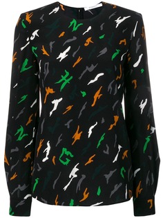 Givenchy блузка с принтом