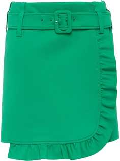 Prada короткая юбка с оборками
