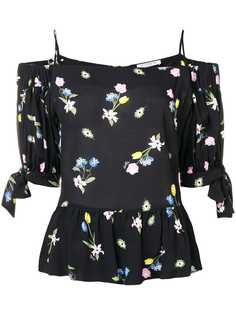 Vivetta топ со спущенными плечами и цветочным принтом