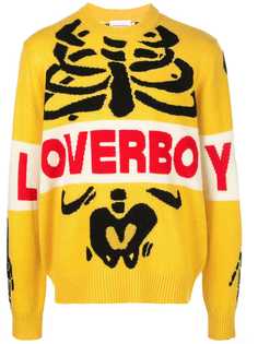 Charles Jeffrey Loverboy джемпер с принтом скелета и надписью Loverboy