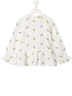 Stella McCartney Kids топ с вышитыми бананами