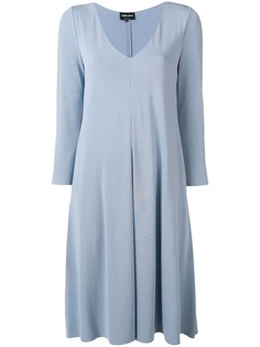 Giorgio Armani платье с V-образным вырезом и драпировкой
