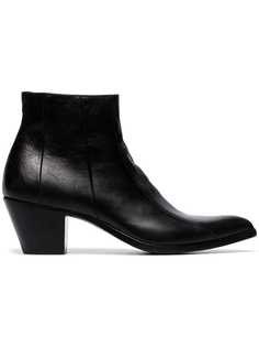 Saint Laurent ковбойские ботильоны Finn 60