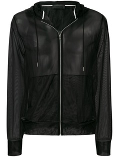Helmut Lang куртка из сетки с капюшоном