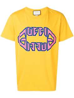 Gucci футболка с принтом логотипа