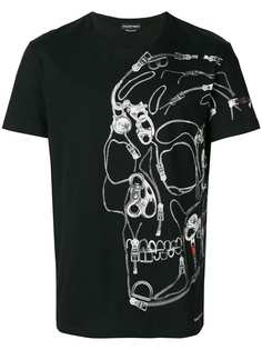 Alexander McQueen футболка с принтом черепа