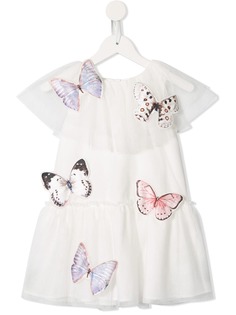 Charabia платье с аппликацией бабочки