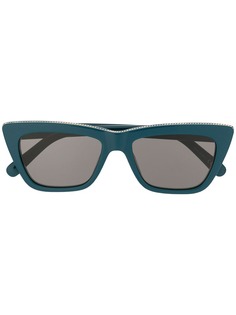 Stella McCartney Eyewear солнцезащитные очки в квадратной оправе с цепочным декором