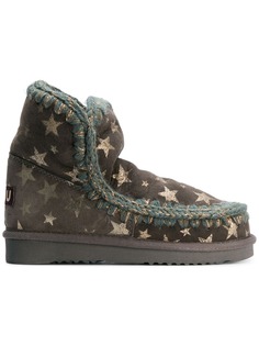 Mou ботильоны с принтом со звездами