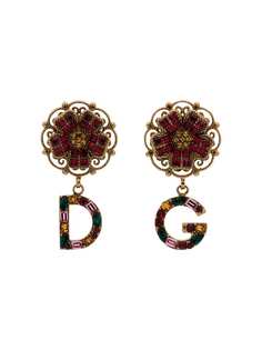 Dolce & Gabbana цветочные серьги с подвесками