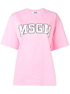 MSGM футболка свободного кроя с логотипом