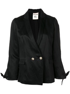 Semicouture блейзер с завязками на рукавах