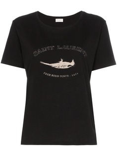 Saint Laurent футболка с принтом Free Bird