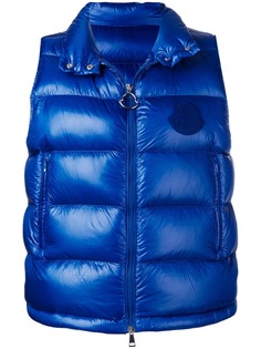 Moncler пуховый жилет на молнии