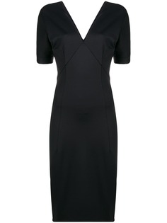 Haider Ackermann приталенное платье с V-образным вырезом