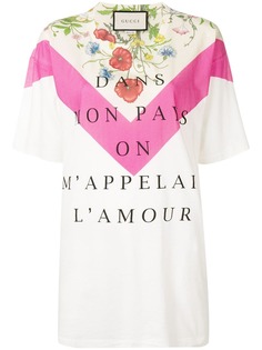 Gucci футболка Dans Mon Pays On MAppelai LAmour