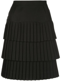 Calvin Klein 205W39nyc ярусная юбка с плиссировкой
