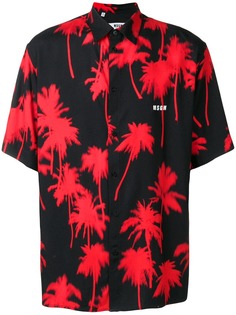 MSGM рубашка с пальмовым принтом