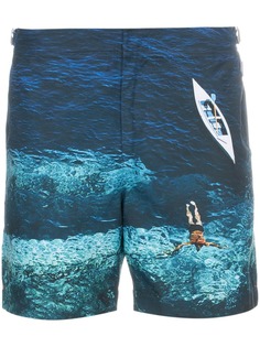 Orlebar Brown пляжные шорты средней длины Deep Sea