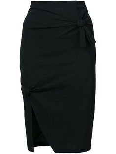 Helmut Lang юбка с декоративными узлами