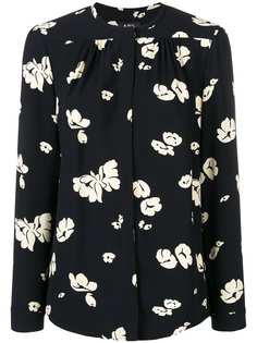 A.P.C. блузка с цветочным принтом