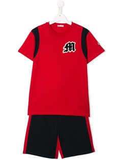 Moncler Kids спортивный костюм контрастного дизайна