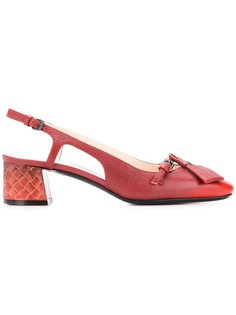 Bottega Veneta туфли с ремешком на пятке и отделкой intrecciato