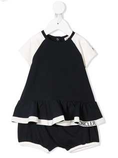 Moncler Kids комплект из шортов и футболка с оборками