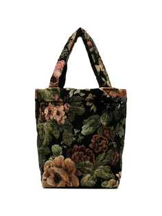 Simone Rocha маленькая сумка-тоут с цветочным узором в стиле гобелена