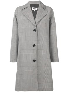 Mm6 Maison Margiela пальто оверсайз в ломаную клетку