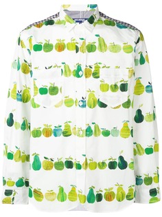 Junya Watanabe MAN рубашка с принтом яблок