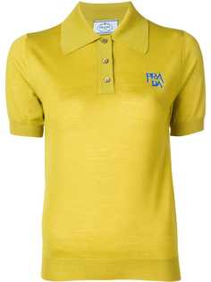 Prada классическая рубашка-поло с логотипом