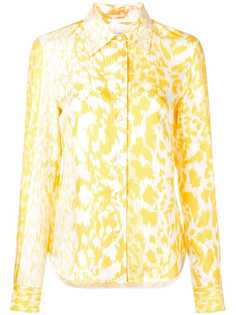 Victoria Beckham рубашка с леопардовым принтом