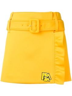 Prada юбка мини с поясом