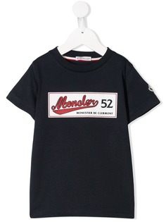 Moncler Kids футболка с нашивкой-логотипом