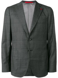 Isaia блейзер в клетку