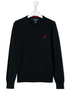 Ralph Lauren Kids свитер с круглым вырезом