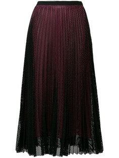 Marco De Vincenzo плиссированная юбка с верхним слоем в сетку